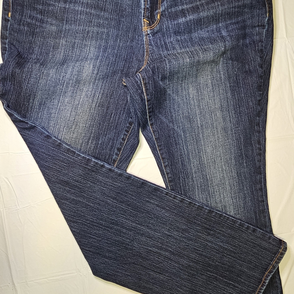 Old Navy Dark Blue Straight Leg Jeans Sz 16